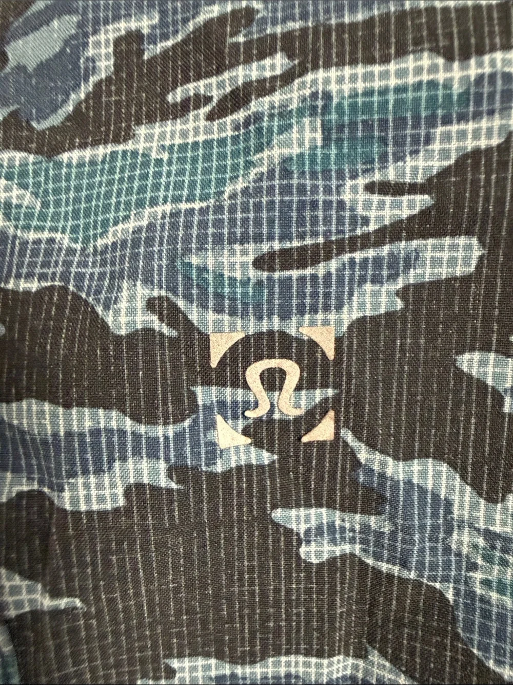 Lululemon T.H.E. Short 9” in Incognito Camo Blue Multi